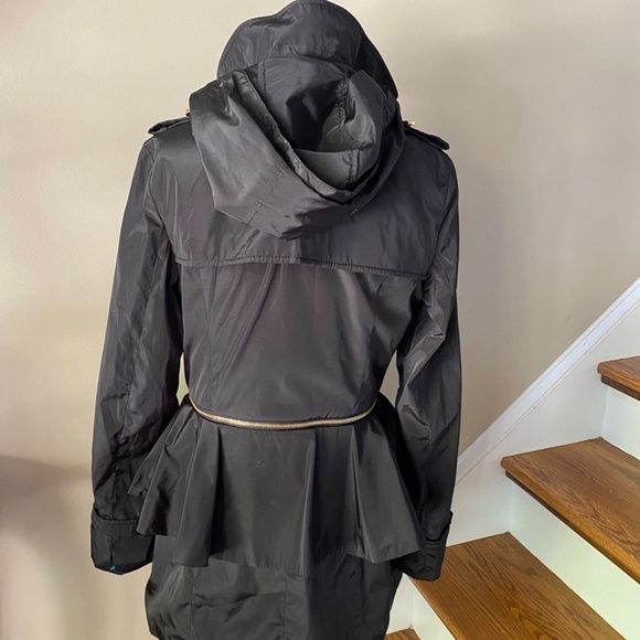 Betsey Johnson Convertible Peplum Rain Coat Small - Picture 7 of 9